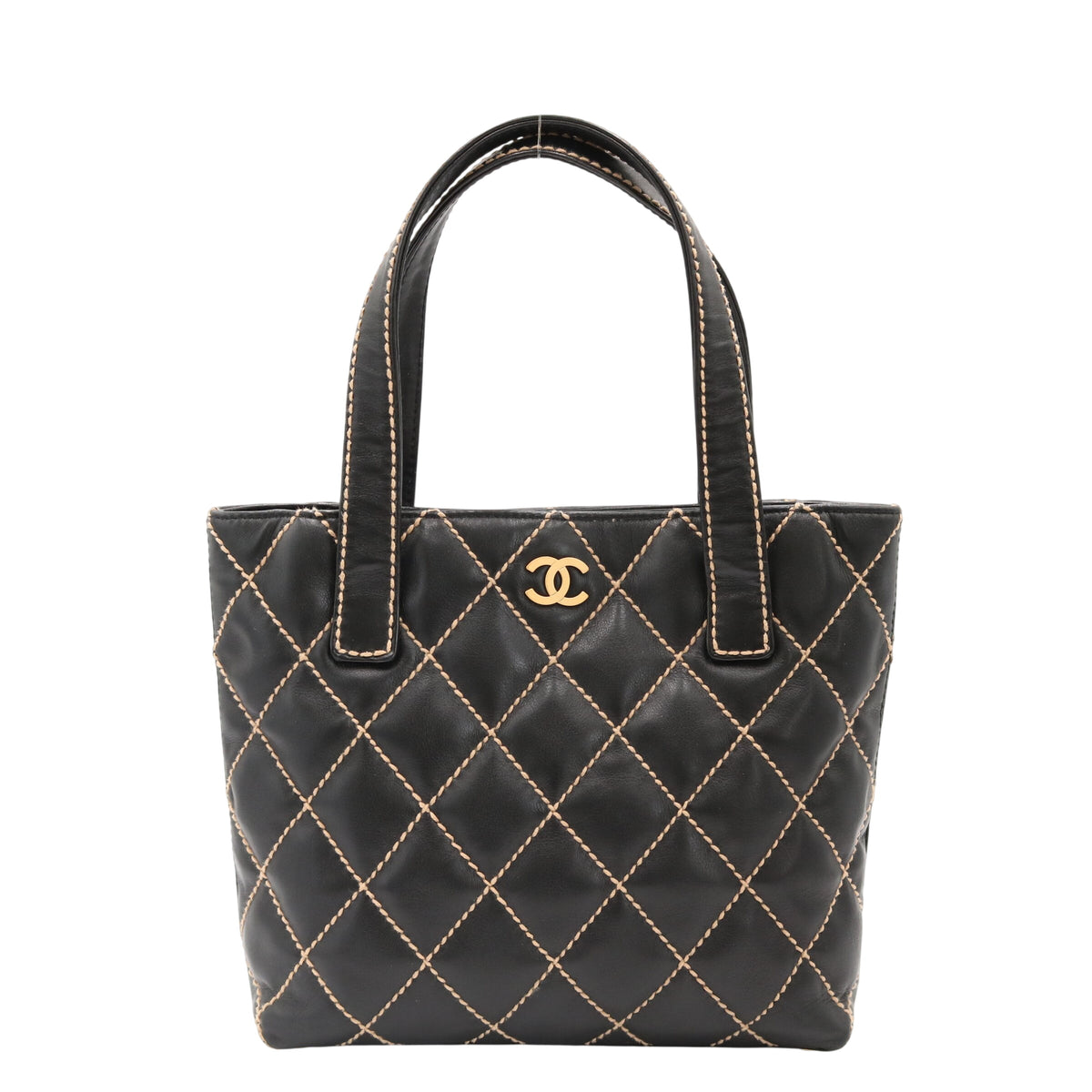 Wild Stitch Tote Bag Black