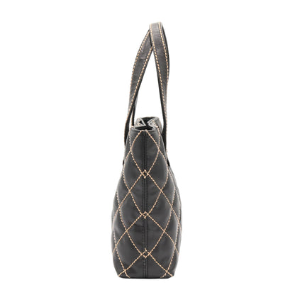 Wild Stitch Tote Bag Black