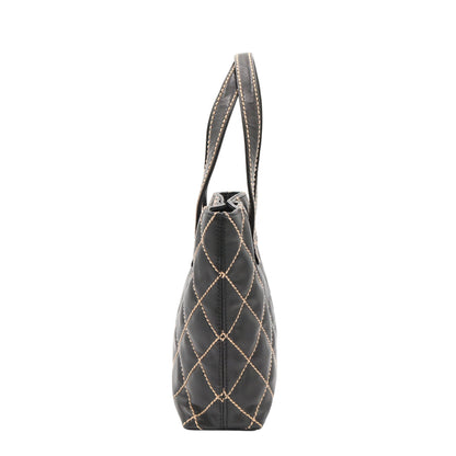 Wild Stitch Tote Bag Black
