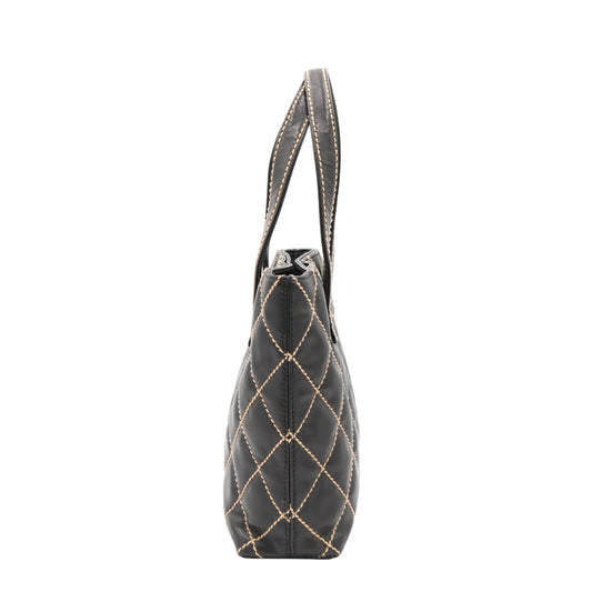 Wild Stitch Tote Bag Black