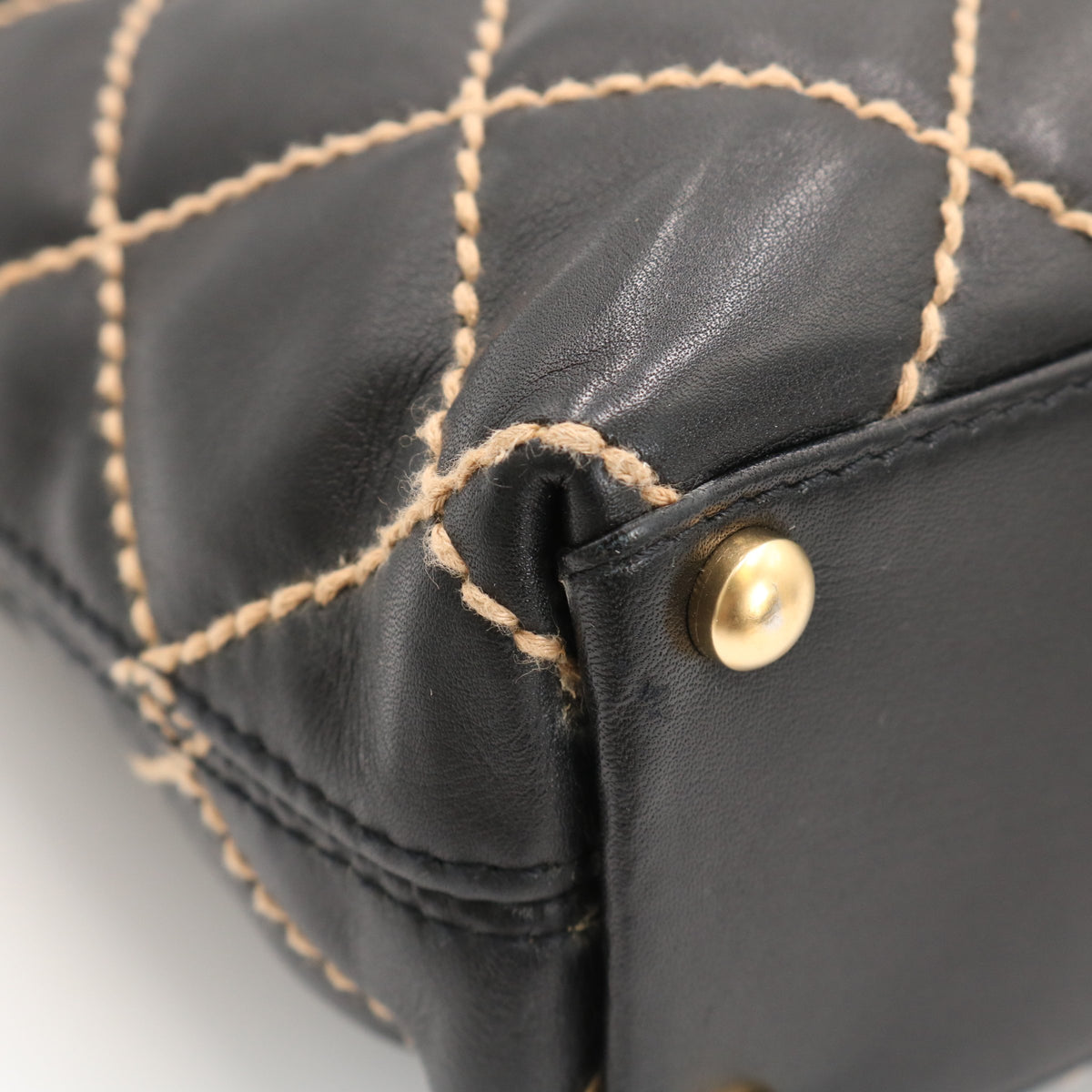 Wild Stitch Tote Bag Black