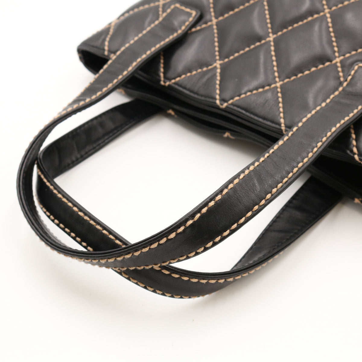 Wild Stitch Tote Bag Black