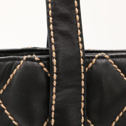 Wild Stitch Tote Bag Black