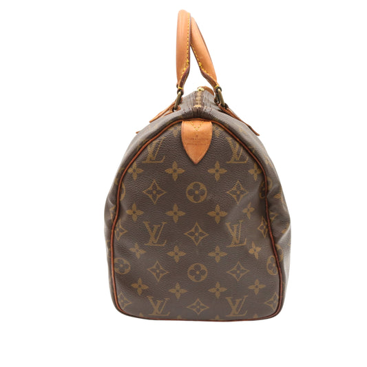 Monogram Speedy 30 M41526 Satchel/Top Handle Bag Brown