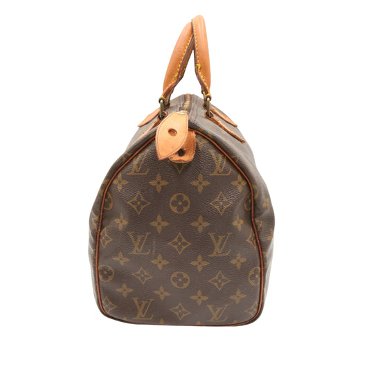 Monogram Speedy 30 M41526 Satchel/Top Handle Bag Brown