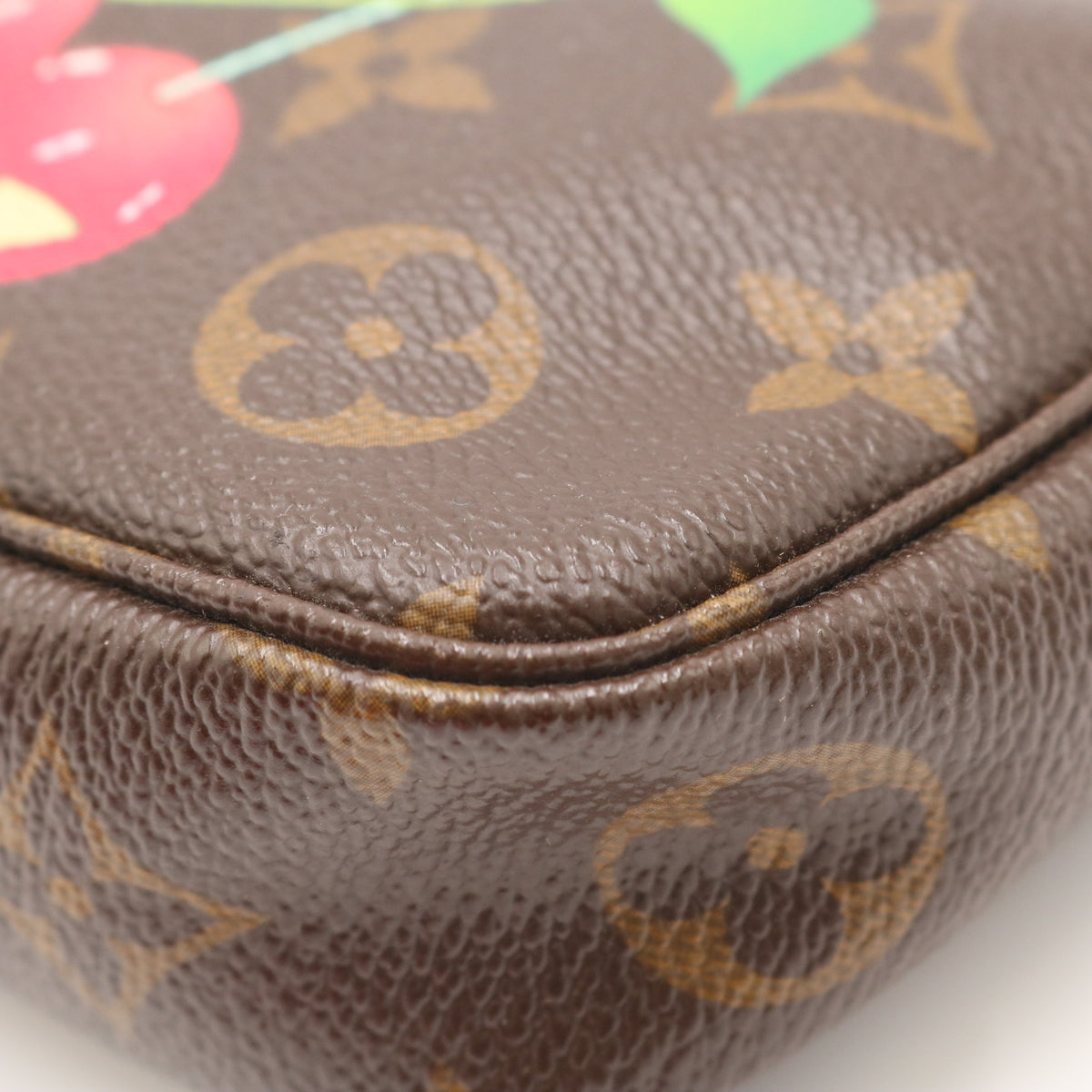Monogram Cherry Pochette Accessoires M95008 Clutch Brown
