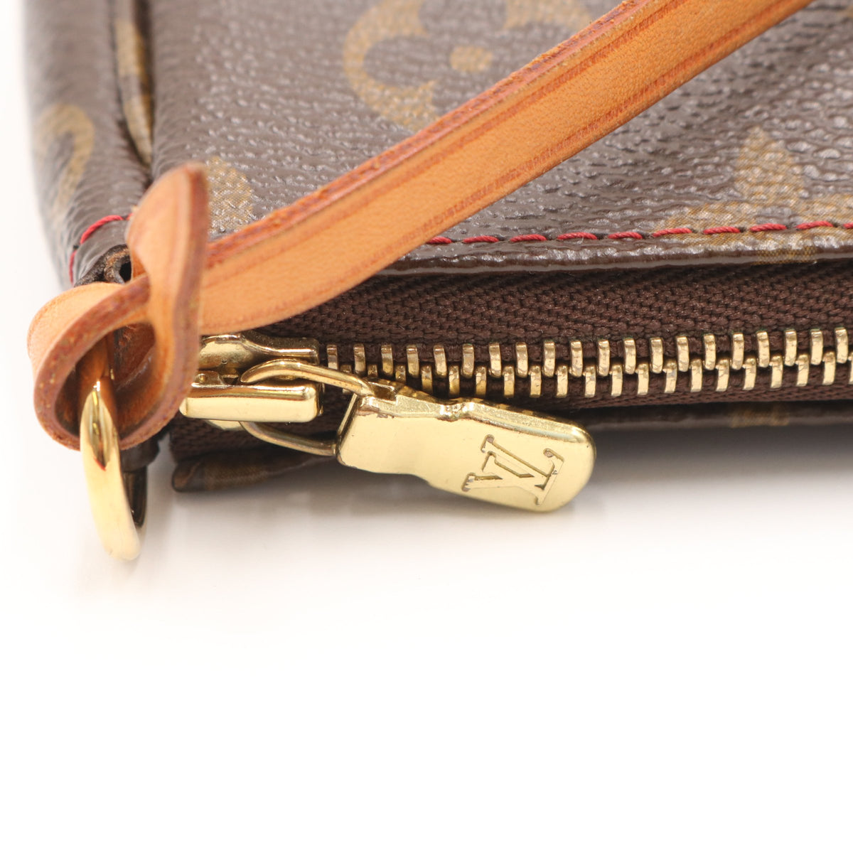 Monogram Cherry Pochette Accessoires M95008 Clutch Brown