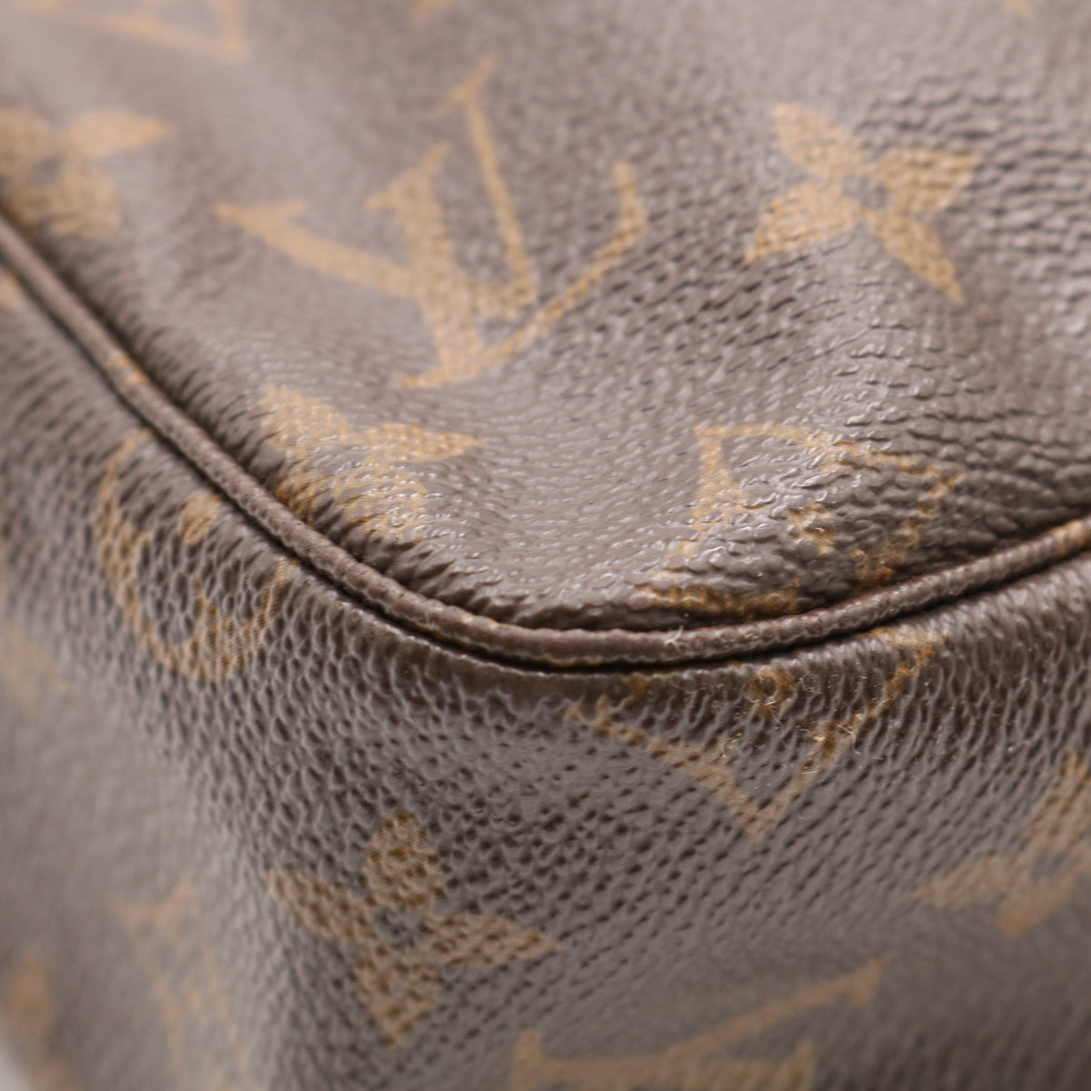 Monogram Trousse Toilette 28 M47522 Clutch Brown