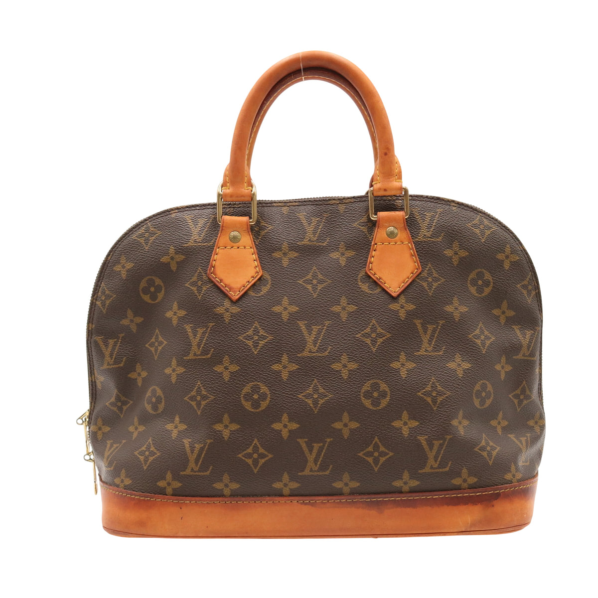Monogram Alma PM M51130 Satchel/Top Handle Bag Brown