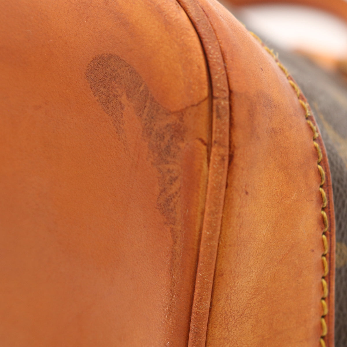 Monogram Alma PM M51130 Satchel/Top Handle Bag Brown