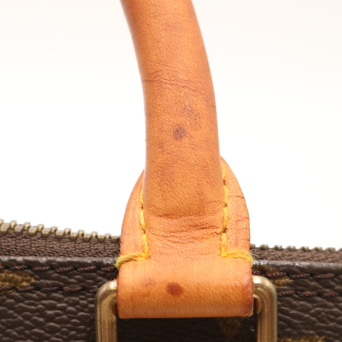 Monogram Alma PM M51130 Satchel/Top Handle Bag Brown