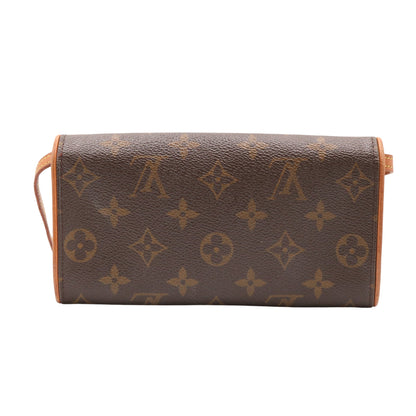 Monogram Pochette Twin PM M51854 Shoulder Bag Brown