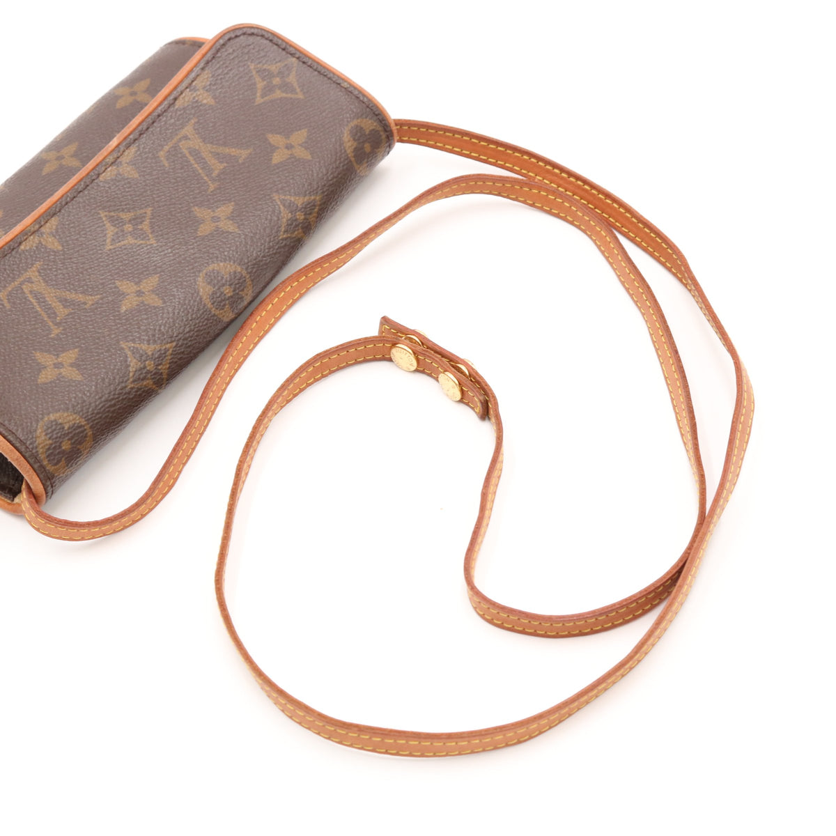 Monogram Pochette Twin PM M51854 Shoulder Bag Brown