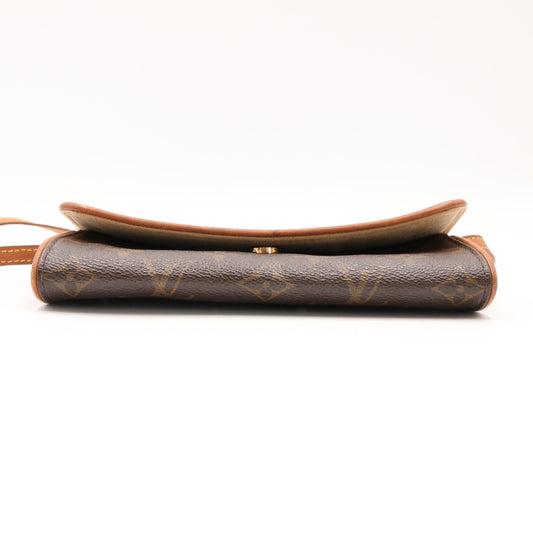 Monogram Pochette Twin PM M51854 Shoulder Bag Brown