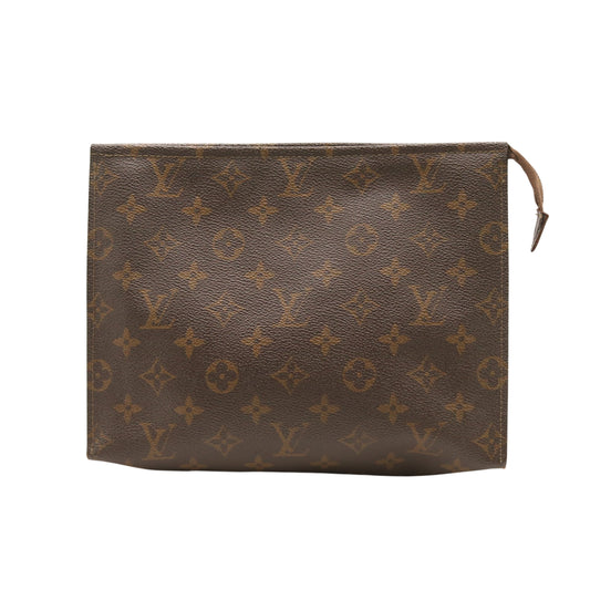 Monogram Poche Toilette 26 M47542 Clutch Brown