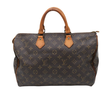 Monogram Speedy 35 M41524 Satchel/Top Handle Bag Brown