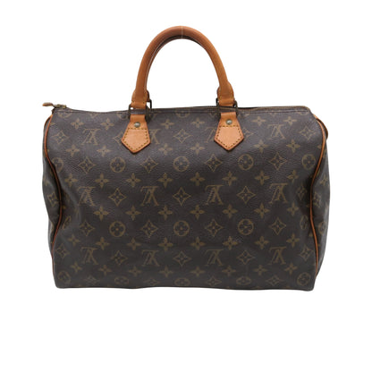 Monogram Speedy 35 M41524 Satchel/Top Handle Bag Brown