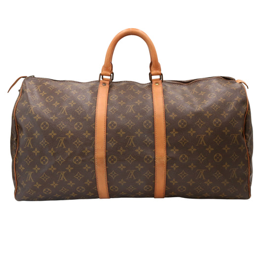 Monogram Keepall 55 M41424 Duffle Brown