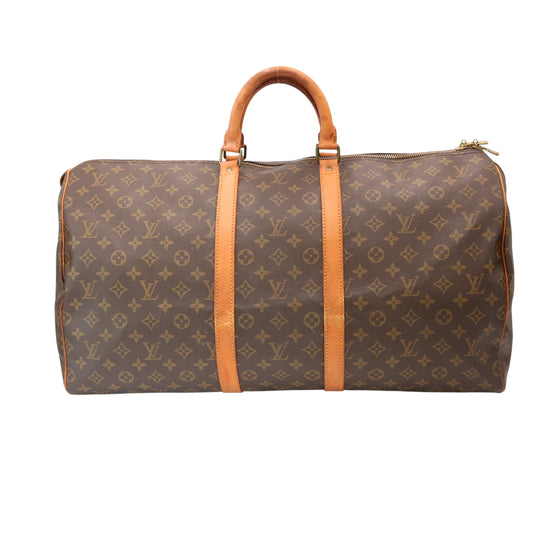 Monogram Keepall 55 M41424 Duffle Brown