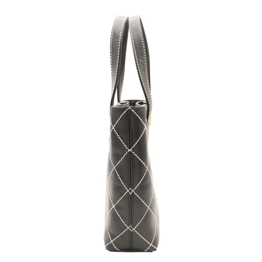 Wild Stitch Tote Bag Black