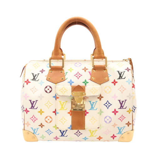 Monogram Multicolore Speedy 30 Multicolore Blanc M92643