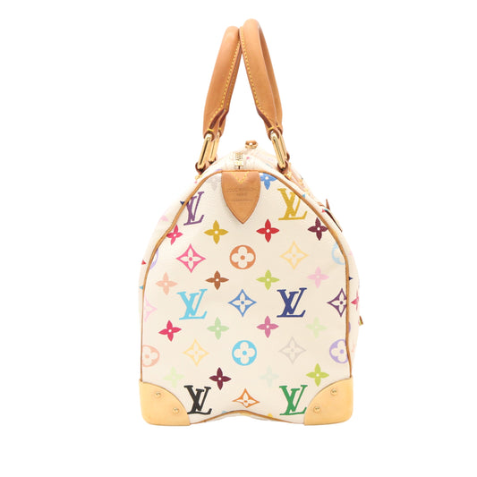 Monogram Multicolore Speedy 30 Multicolore Blanc M92643