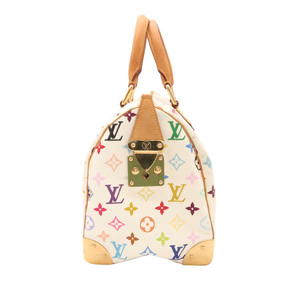 Monogram Multicolore Speedy 30 Multicolore Blanc M92643