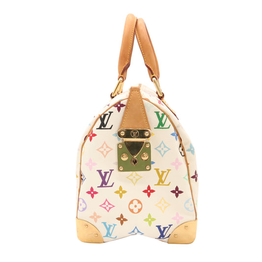 Monogram Multicolore Speedy 30 Multicolore Blanc M92643