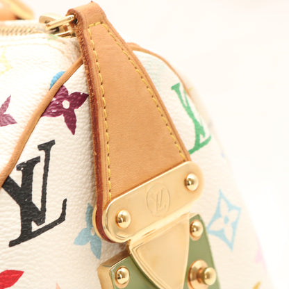Monogram Multicolore Speedy 30 Multicolore Blanc M92643