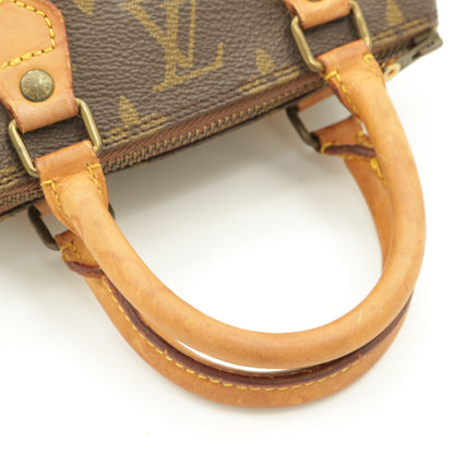 Monogram Mini Speedy M41534 Satchel/Top Handle Bag Brown