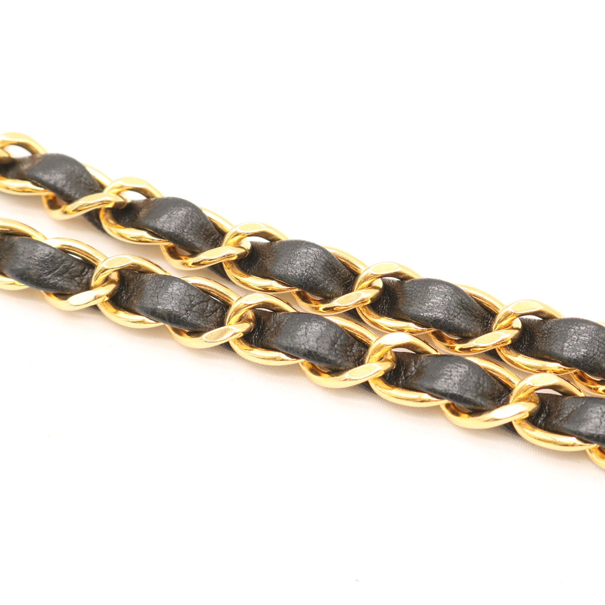 Single Flap Chain Shoulder Bag Black