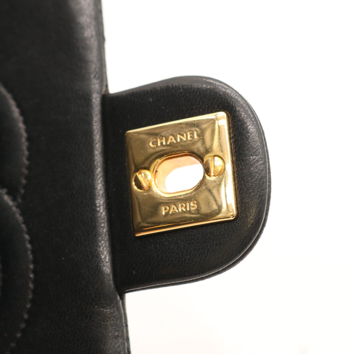 Single Flap Chain Shoulder Bag Black