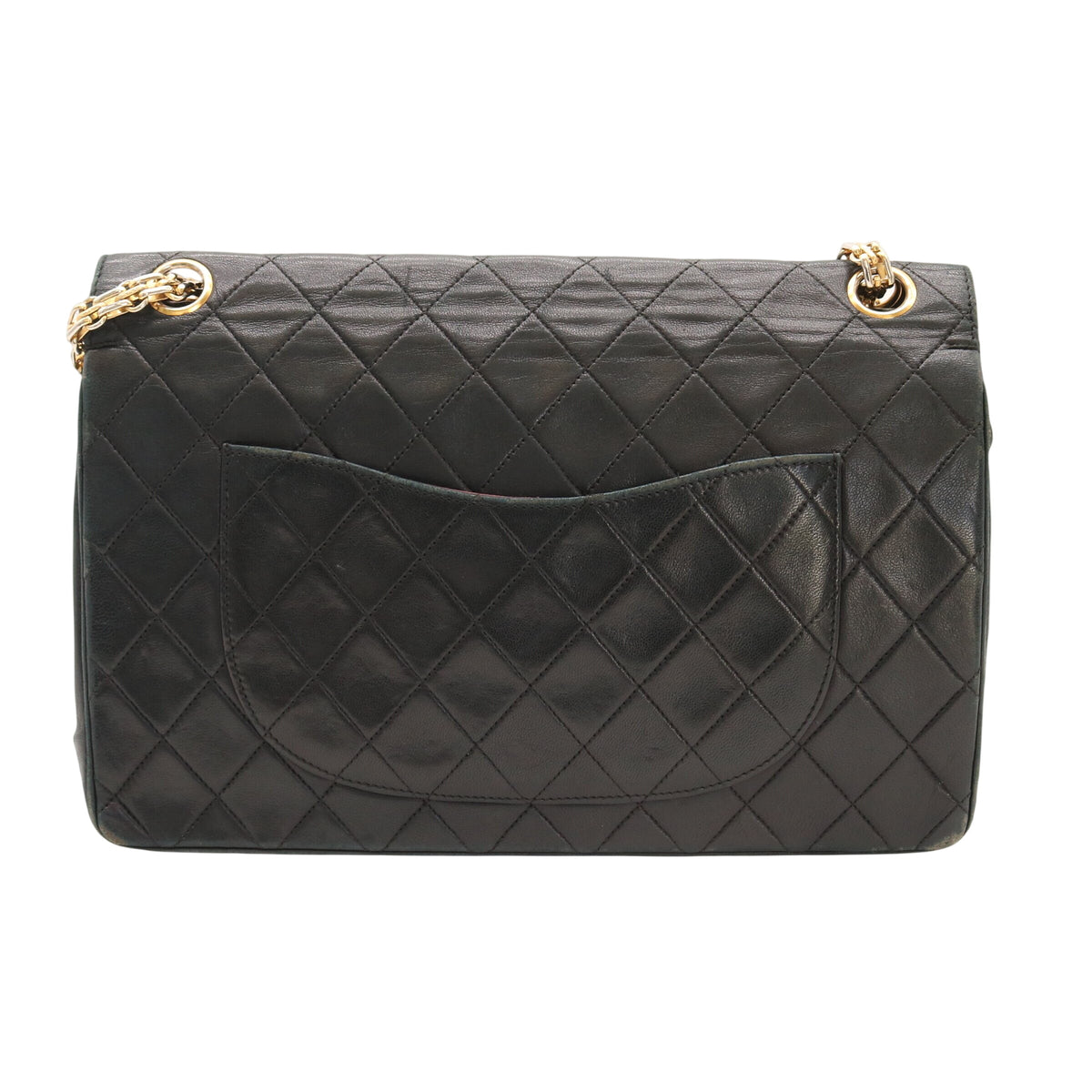 Matelasse W Chain Shoulder Bag Black