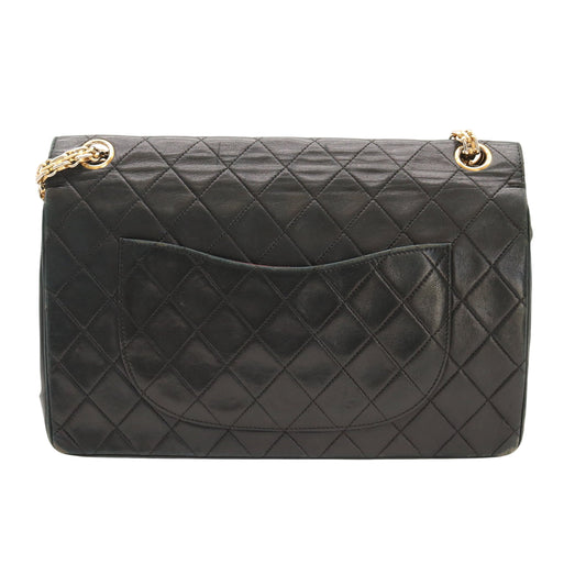 Matelasse W Chain Shoulder Bag Black