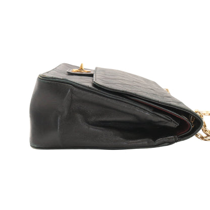 Matelasse W Chain Shoulder Bag Black