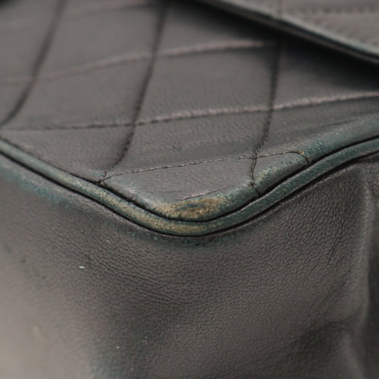 Matelasse W Chain Shoulder Bag Black