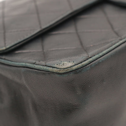 Matelasse W Chain Shoulder Bag Black