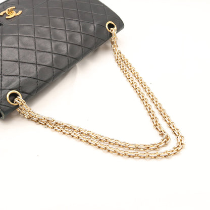 Matelasse W Chain Shoulder Bag Black