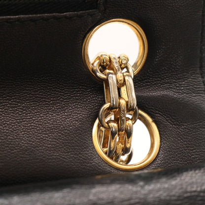 Matelasse W Chain Shoulder Bag Black