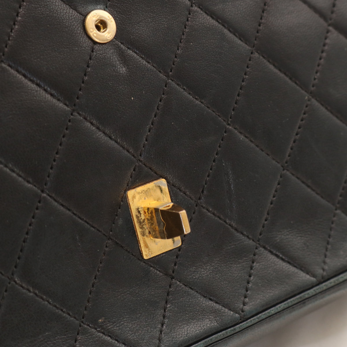 Matelasse W Chain Shoulder Bag Black