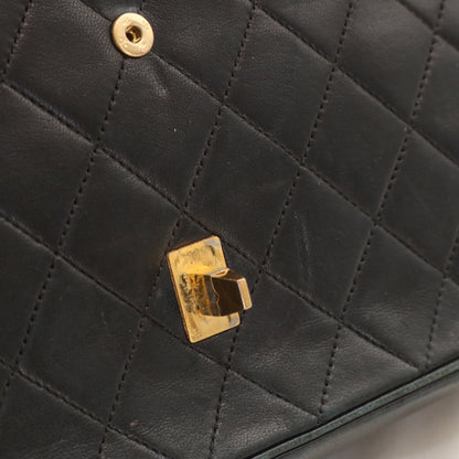 Matelasse W Chain Shoulder Bag Black