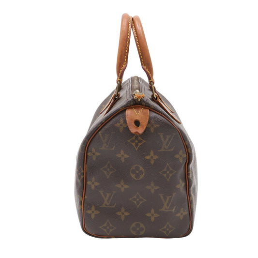Monogram Speedy 25 M41109 Satchel/Top Handle Bag Brown
