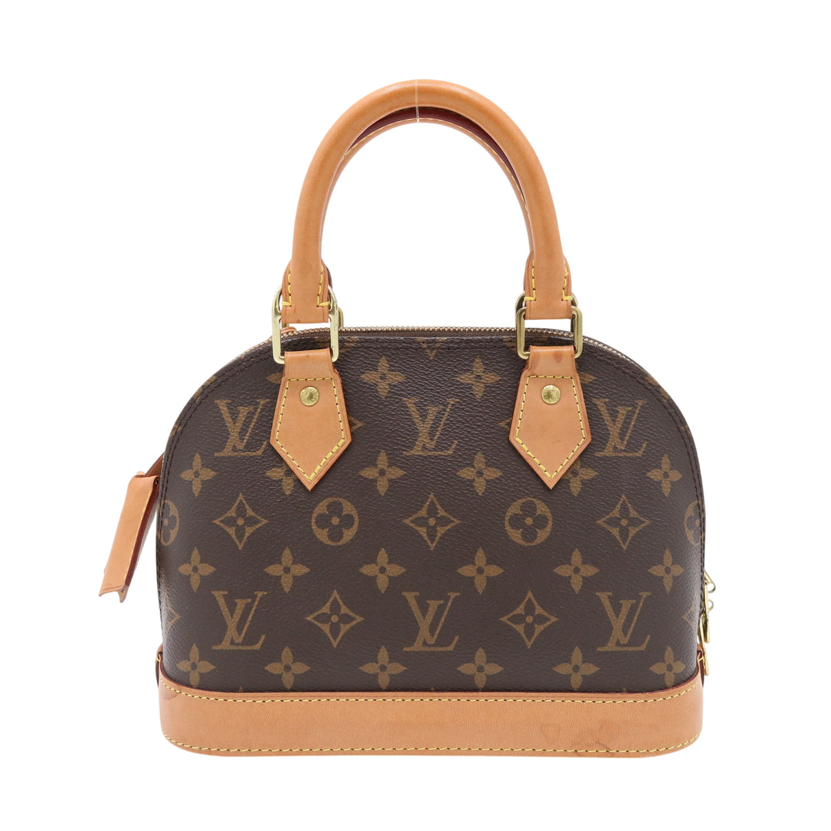 Monogram Alma BB M53152 Satchel/Top Handle Bag Brown