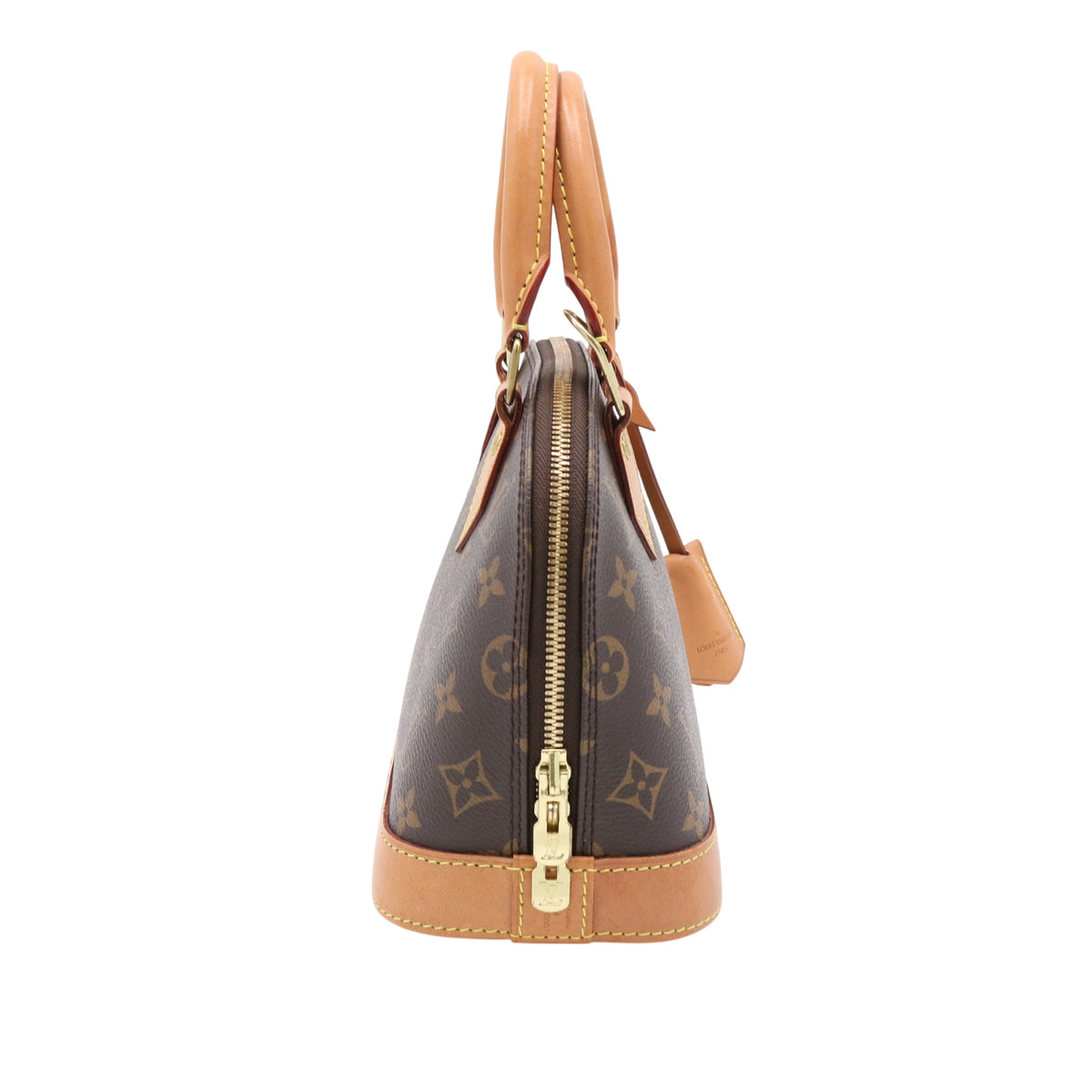 Monogram Alma BB M53152 Satchel/Top Handle Bag Brown