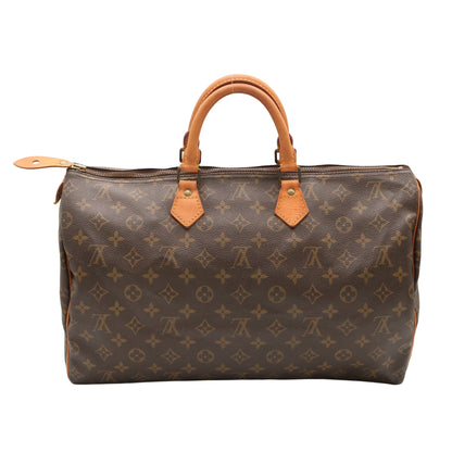 Monogram Speedy 40 M41522 Satchel/Top Handle Bag Brown