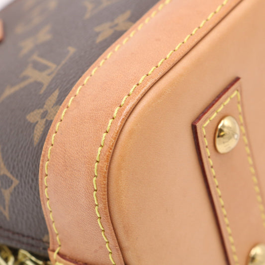 Monogram Alma BB M53152 Satchel/Top Handle Bag Brown