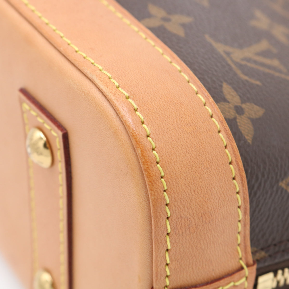 Monogram Alma BB M53152 Satchel/Top Handle Bag Brown