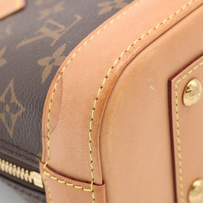 Monogram Alma BB M53152 Satchel/Top Handle Bag Brown