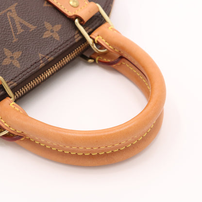 Monogram Alma BB M53152 Satchel/Top Handle Bag Brown