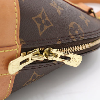 Monogram Alma BB M53152 Satchel/Top Handle Bag Brown